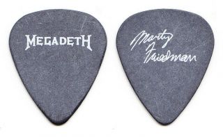 Vintage Megadeth Marty Friedman Signature Gray Guitar Pick 1995 Youthanasia Tour