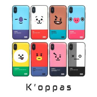 Official Bt21 Face Multi Card Bumper Phone Case Cover 100 Authentic Mobile Md
