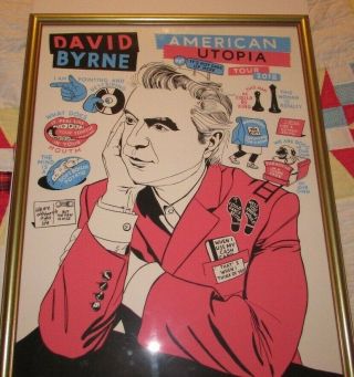 David Byrne - American Utopia 2018 Tour Poster 18 X 24 -