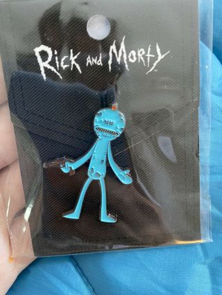 Rick And Morty Mr.  Meeseeks Pin (still In Packaging)