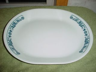 Corelle Old Town Blue Oval Serving Platter Usa