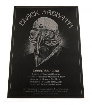 Black Sabbath 2013 This Is The End Tour Concert Poster Lithograph 17x22 Ozzy