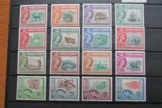 Xl5189: North Borneo Complete Qeii Stamp Set To $10 (1961) : Sg391 – 406