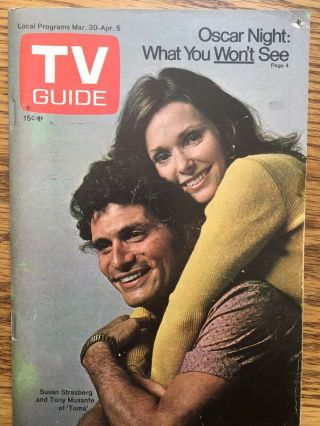 Ny Metro Edition Tv Guide March 30th 1974 - Tony Musante - Toma