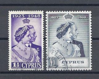 Cyprus 1948 Rsw Sg 166/167 Cat £75.  50