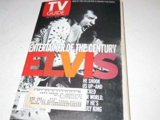 Vintage Tv Guide - Jan 1 - 1999 - Elvis - Entertainer Of The Century - Good - H52