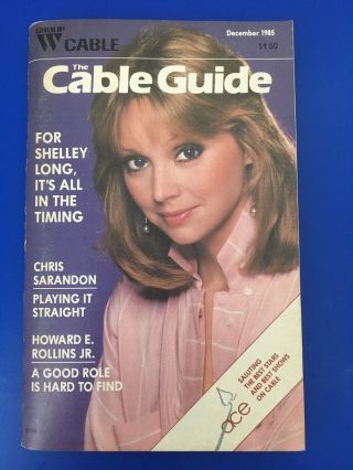 Vintage Group W Cable Tv Guide December 1985 - Shelley Long