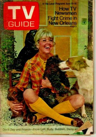 Vintage - Tv Guide June 10 - 1972 Doris Day Cover - Very Good