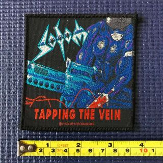 Sodom Tapping The Vein Rare Woven Embroidered Sew On Patch From 1993