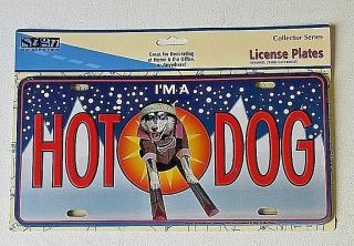 Hot Dog Novelty Car Truck License Plate Retro Metal Auto Tag Collectors Series