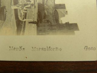 MALTA - POSTMAN ' S HANDSTAMP PHS 16 TYPE A 1908 - VERY SCARCE MARSALFORN POSTCARD 3