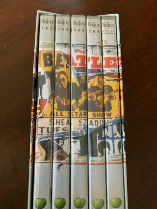 The Beatles Anthology 5 DVD ' s Boxed Set Over 11 Hours 2003 2