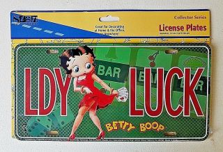 Betty Boop Novelty Car Truck License Plate Metal Auto Tag Retro Collector Series