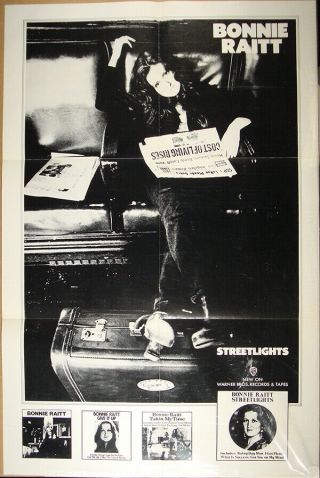 Bonnie Raitt - Streetlights 1976 Promo Poster Nr