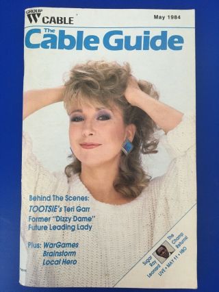 Vintage Group W Cable Tv Guide May 1984 - Teri Garr
