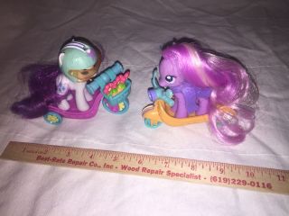 Daisy Dreams & Rarity Scooter Friends My Little Pony G4 Fim Figures Hasbro Set