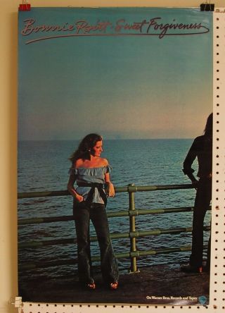Bonnie Raitt - Sweet Forgiveness - 1977 35x23 Promo Poster - Nos