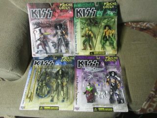 Kiss Psycho Circus: Mcfarlane Toys: Complete Set Of 4 N.  I.  P.  1998