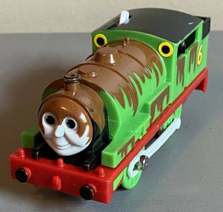 Motorized Percy Chocolate Syrup Engine Train Trackmaster 2006 Hit Toy Thomas