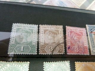 BRITISH COMMONWEALTH: STRAITS SETTLEMENTS,  MALAYSIA AND SARAWAK FROM OLD COLLECT 3