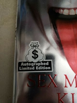 2003 SIGNED Gene SIMMONS sex money KISS hardcover BOOK Autographed 2