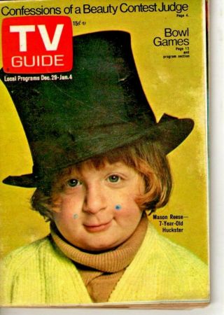 Vintage - Tv Guide Dec.  29 - 1974 - Mason Reese Cover - Very Good