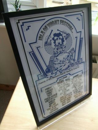 Isle Of Wight Festival 1970 Framed A3 Sized Coloured It Poster,  (50yrs In Aug) 4