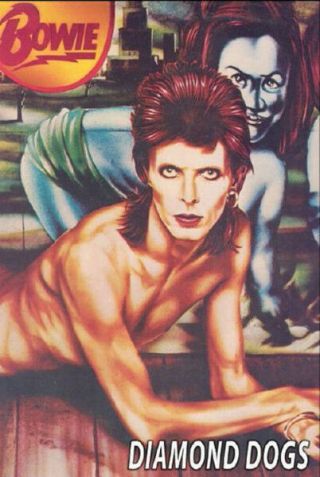 David Bowie Diamond Dogs Album Cover Art Poster 24x36