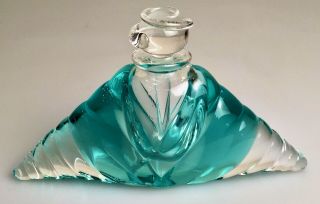 Vintage Studio Art Glass Perfume Bottle Signed Michael Shearer 1987