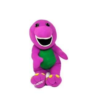 1992 Playskool Barney Dinosaur Talking Interactive 18 " Plush Vintage Stuffed Toy
