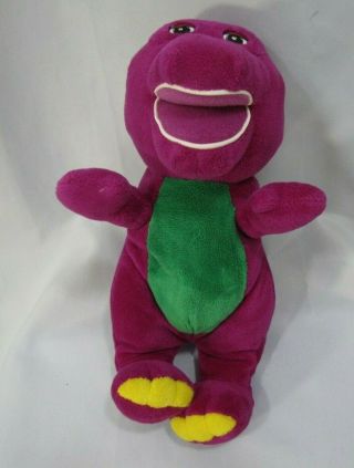 Vintage Barney Plush Dinosaur Doll 10” Purple Lyons Golden Bear Co Soft