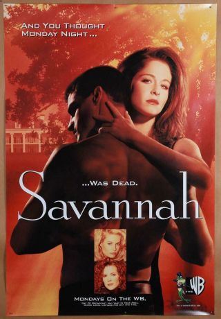 1996 Warner Bros Savannah Tv Poster 27x40 Very Fine