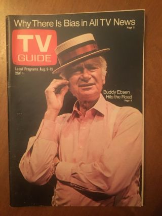 1975 Vintage Buddy Ebsen Tv Guide - No Mailing Label - Memphis Edition