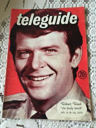 1973 The Okanagan Television System Teleguide Robert Reed The Brady Bunch Cover