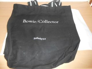 A Very Rare David Bowie Collector Jute Bag From Sotheby 