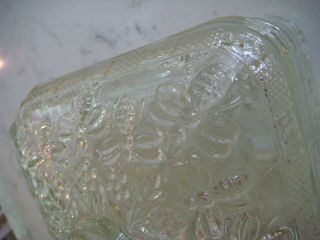 Vintage Tiara Idiana Glass Honey Bee Hive Candy Dish CLEAR 3
