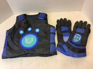 Wild Kratts Creature Power Suit Martin Vest Gloves Costume Blue B1
