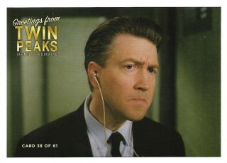 Twin Peaks Gold Box Postcard 36 David Lynch As Gordon Cole Post Card