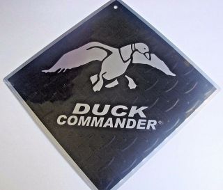 Diamond Plate Duck Commander Dynasty Metal Sign Plaque Indoor/outdoor 12 "
