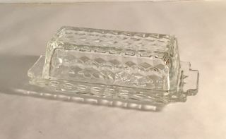 Fostoria Crystal American 1/4 Lb.  Butter With Lid