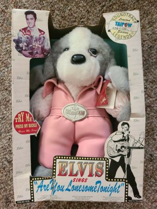 Elvis Presley Taipow Teddy Bear Sings “are You Lonesome Tonight”limited Edition
