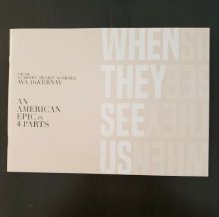 When They See Us Fyc For Your Consideration Award Book Netflix Ava Duvernay