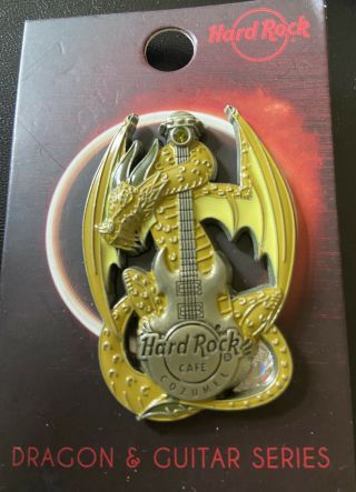 Hard Rock Cafe Cozumel Dragon And Guitar Series Pin Le