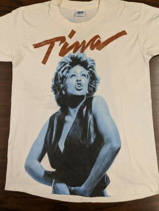 Vintage 1993 Tina Turner Concert Tour Shirt Rare Large Print Ike