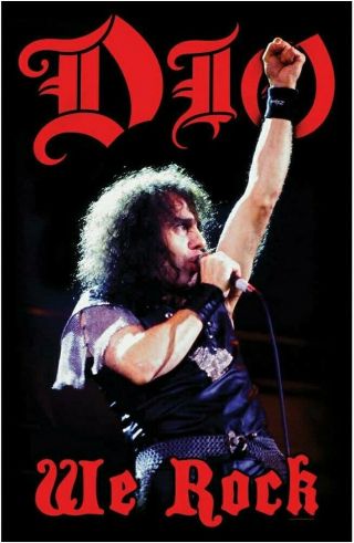 Dio We Rock Poster Flag Fabric 24 " X 40 "