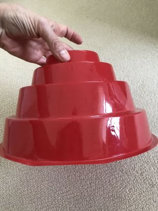 Devo Red Energy Dome Costume Plastic Hat 1980 