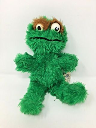 Vintage Oscar The Grouch Sesame Street Muppet Plush Toy Knickerbocker Vtg 1976