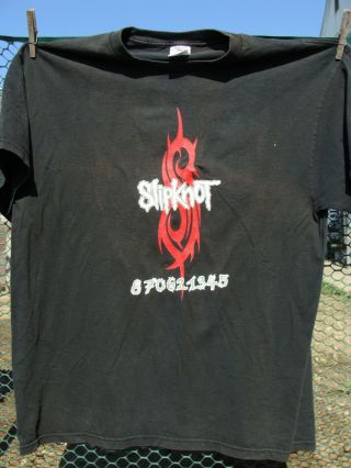 1999 Slipknot Heavy Metal Band T Shirt Size Extra Large