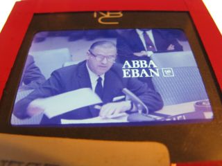 Rare Nbc News " Abba Eban " Israel Prime Minister Testifying @ U.  N.  Six - Day War