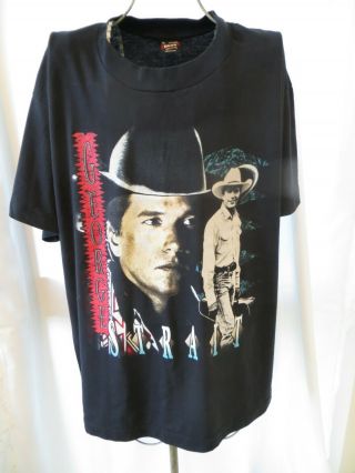 Vintage George Strait Concert Tour T - Shirt Black Men " S Size Xl